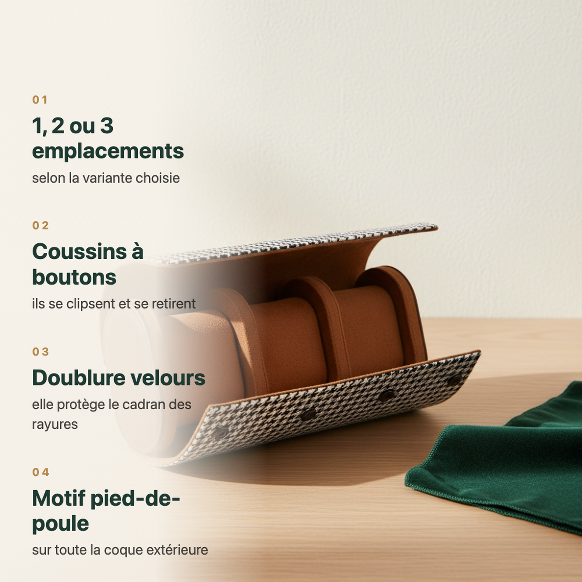 Variante deux montres du rouleau