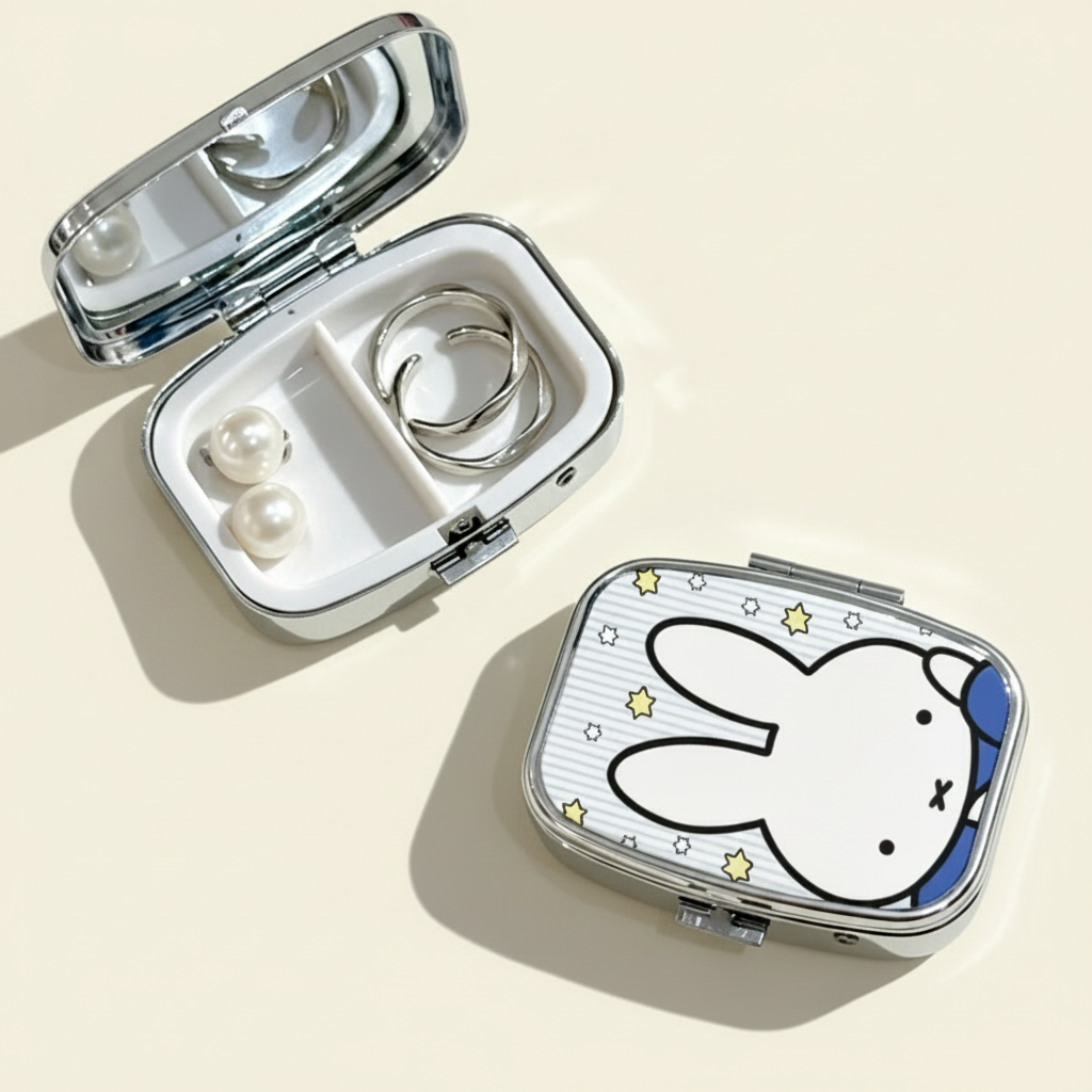 Boîte à bijoux enfant à compartiments, coloris b