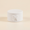 Boîte à bijoux ronde à nœud, coloris blanche