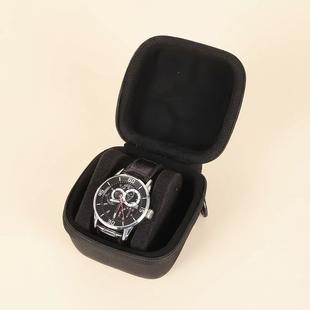 Étui rigide de voyage pour montres, coloris grade