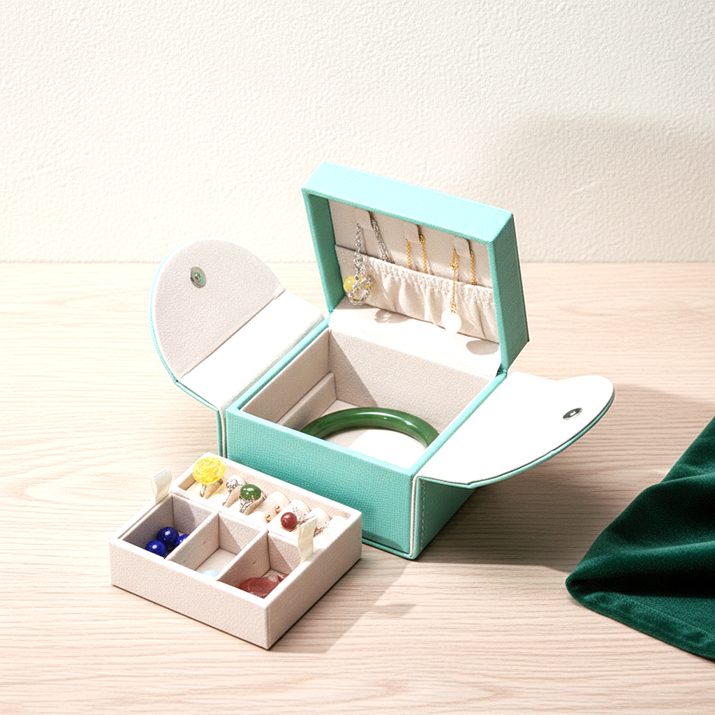 Coffret à bijoux enfant ouvert en papillon